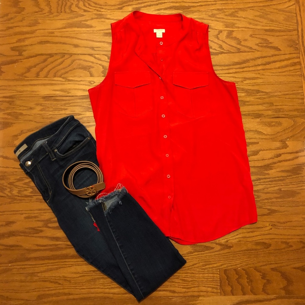 J. Crew Buttoned Shell